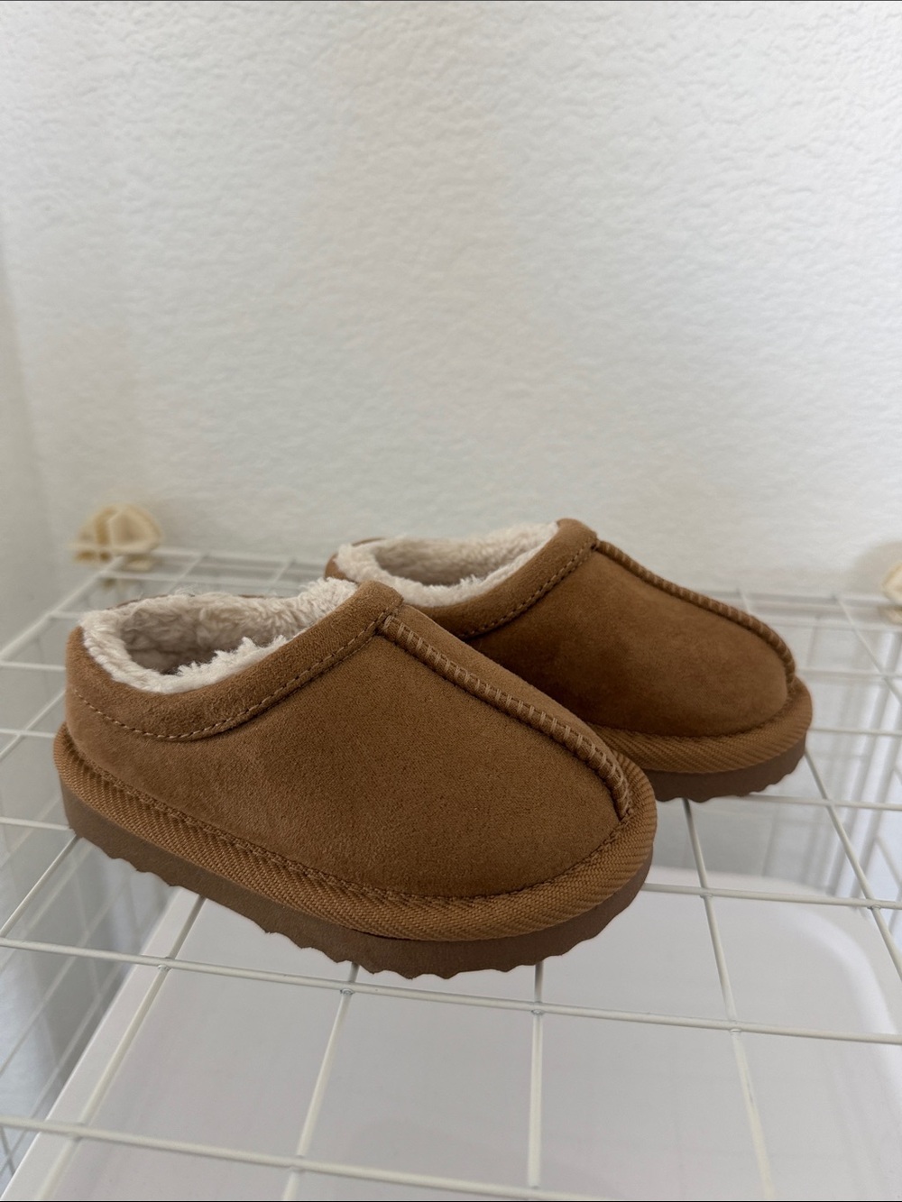 Target Brown Faux-Suede Lined Baby Walker Shoes